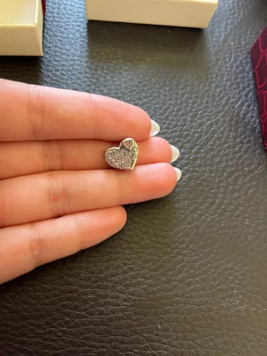 Customer photo review of 925 Sterling Silver Te Quiero Mucho Charm