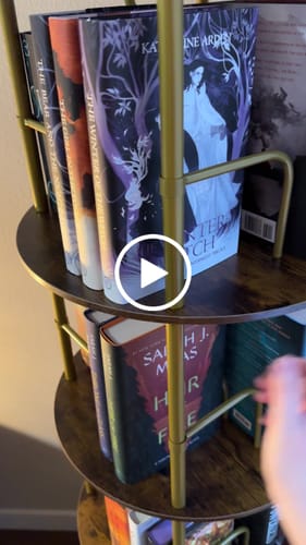 Customer video review of Flycity 3-5 Tier Rotating Bookshelf With 360° Spinning Display