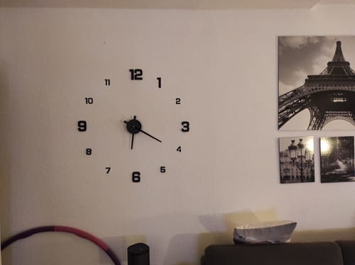 Customer photo review of 3D Wanduhr