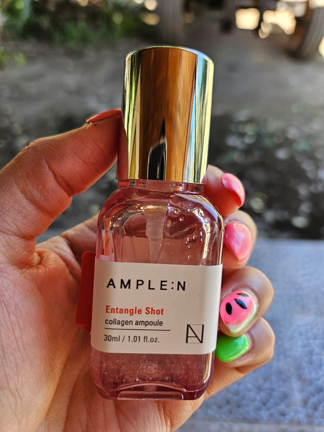 Customer photo review of Sérum Facial Colágeno Redensificador 30ml AMPLEN
