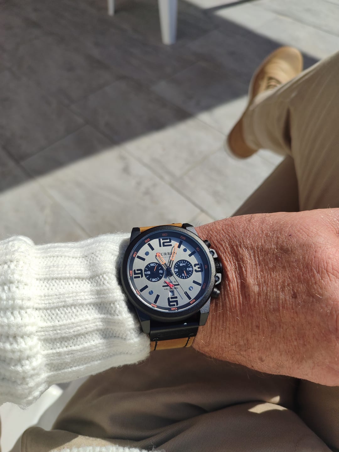 Customer photo review of Curren Sofia® orologio uomo pelle