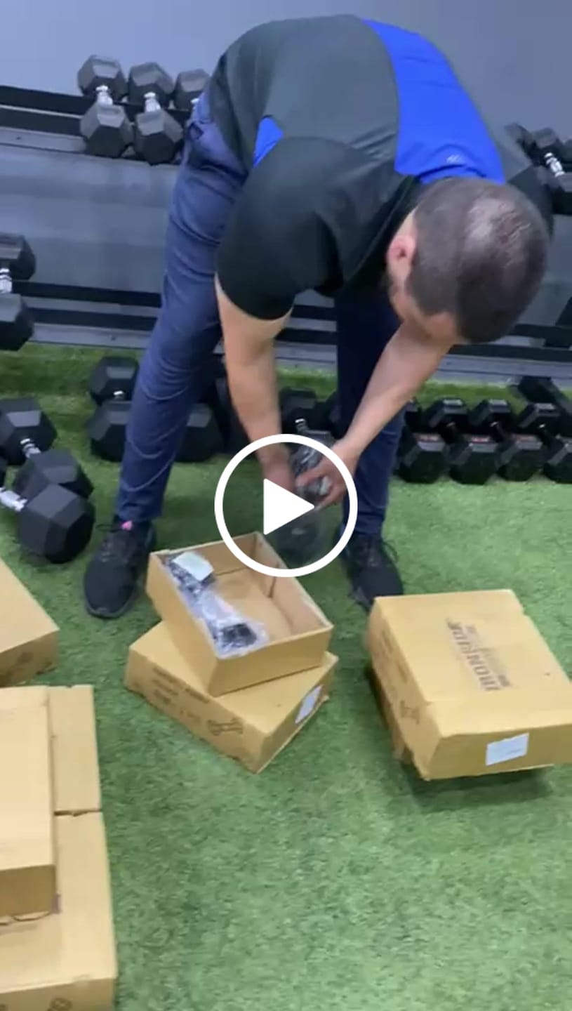 Customer video review of Mancuernas Hexagonales 5 a 100 lb IRONSIDE Fitness (unidad)