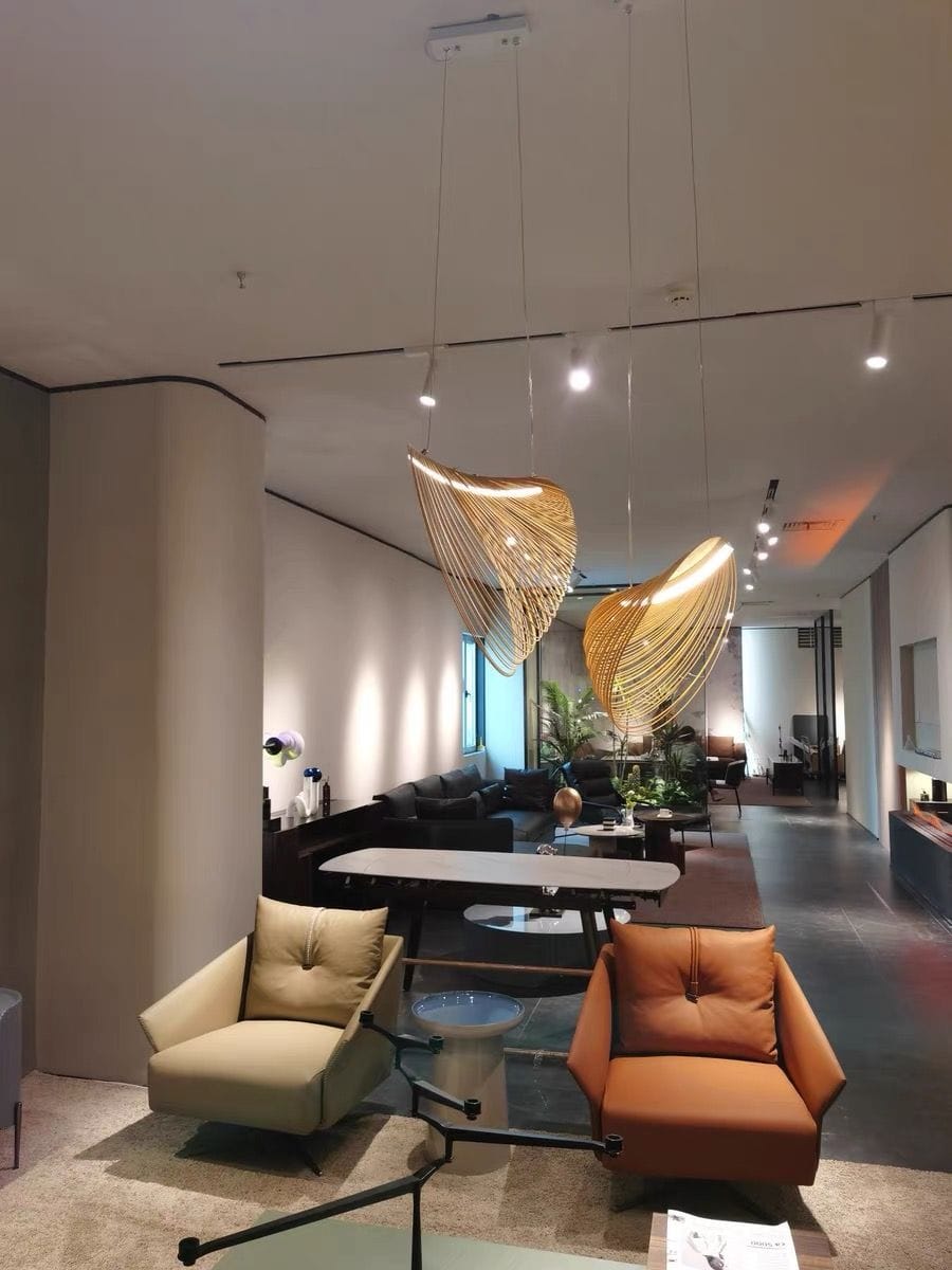 Customer photo review of Home Decor Wood Art LED Chandelier, Dimmable