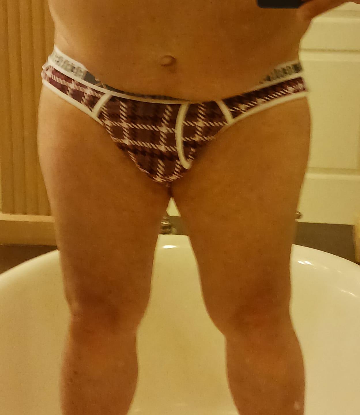 Customer photo review of Bear Skn Jockstrap - Majestic Grape Beartooth