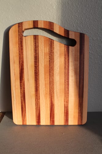 Customer photo review of 16x12" Wave Serving Board Acrylic Router Template