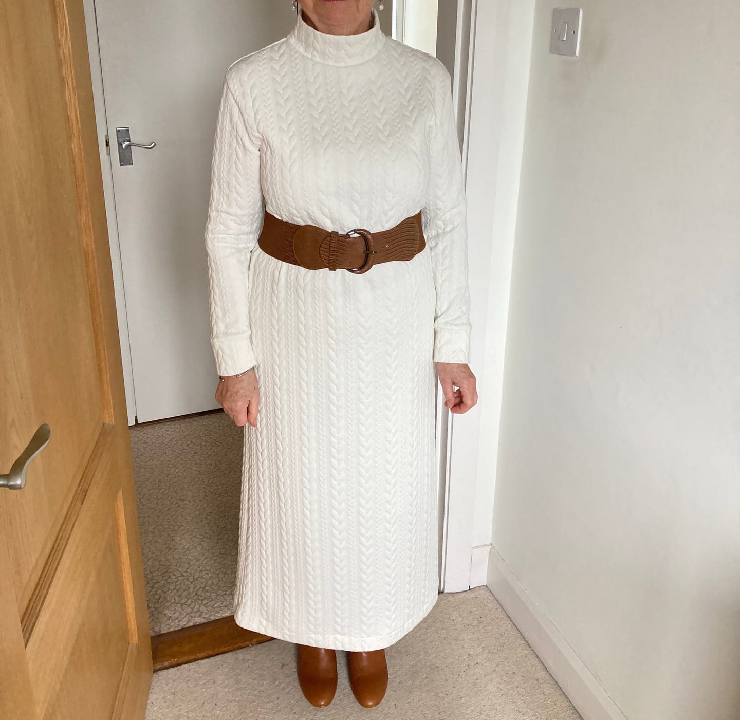 Customer photo review of Cable Knit Jersey Fabric