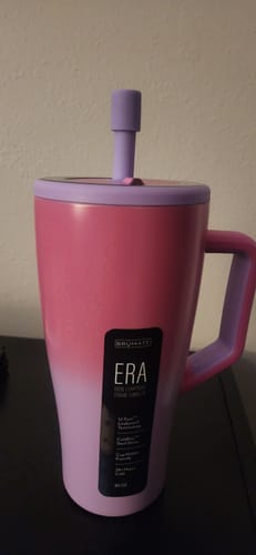 Customer photo review of Cotton Candy Era Magnetic Straw Cover