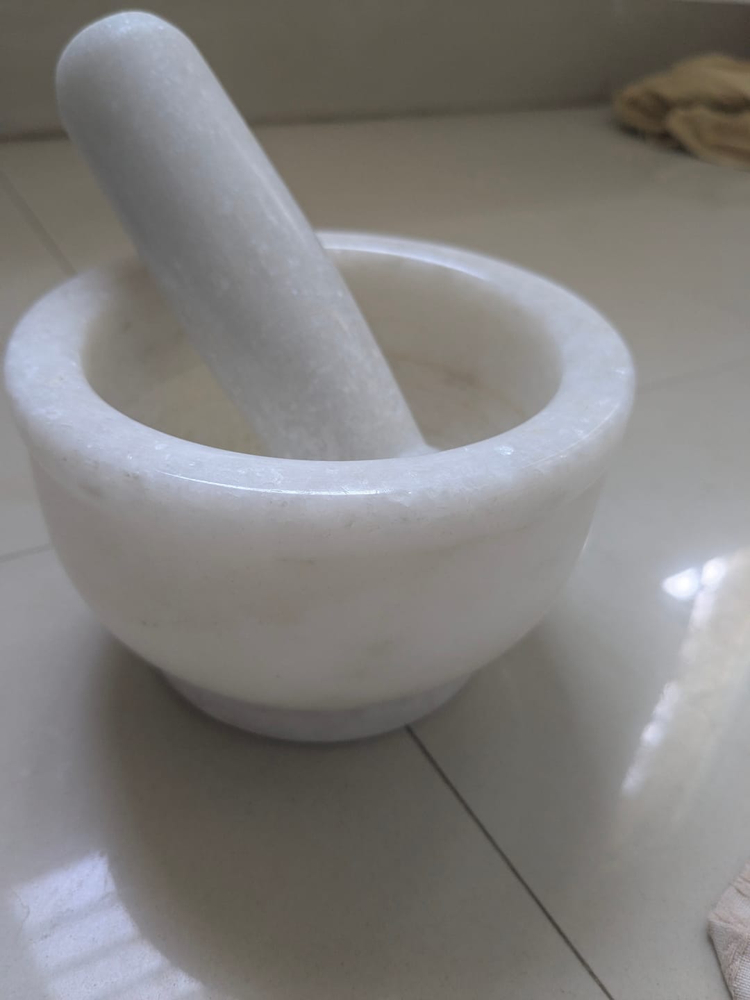 Customer photo review of Mortar and Pestle, Wonder White - Handicraft Bazaar