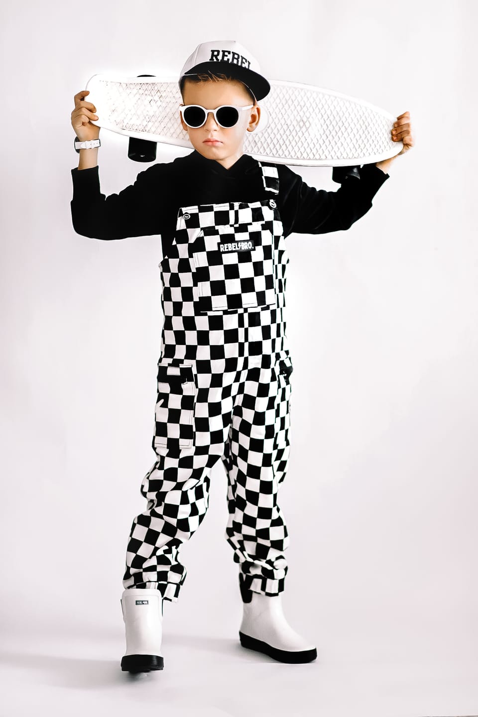Customer photo review of The Live Fast Checkered Overall in Venice