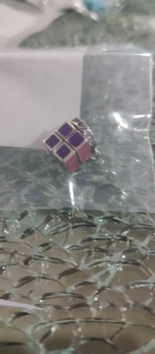undefined review of 925 Sterling Silver Rubiks Cube Charm image 1 out of 1