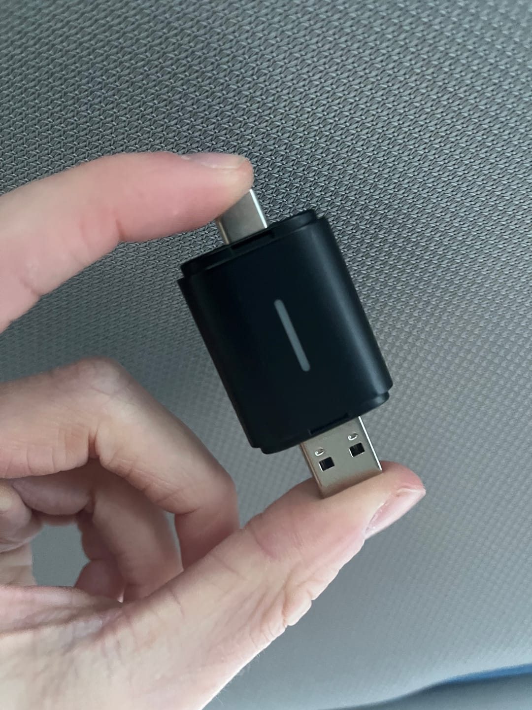 Customer photo review of Mini 2-in-1 Car Dongle
