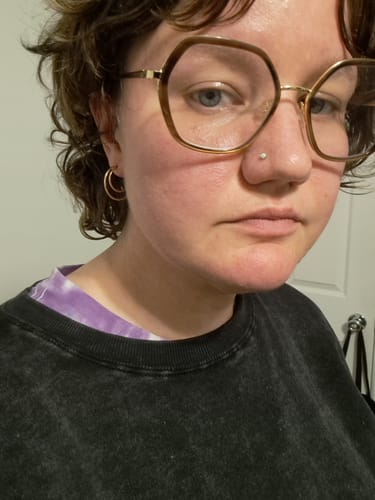 Customer photo review of Multi Loop Hoop Earrings