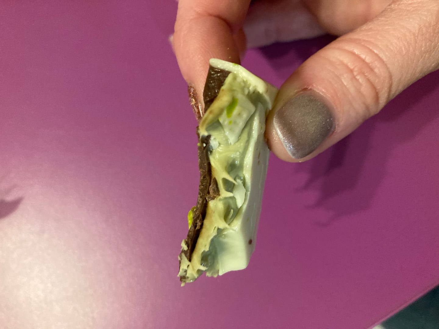 Customer photo review of Pistachio Cannoli Inspired What D'Yee Want Wednesday Bar