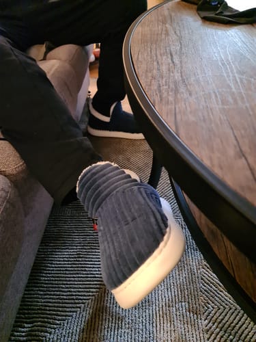 Customer photo review of HappyFlops Cozy