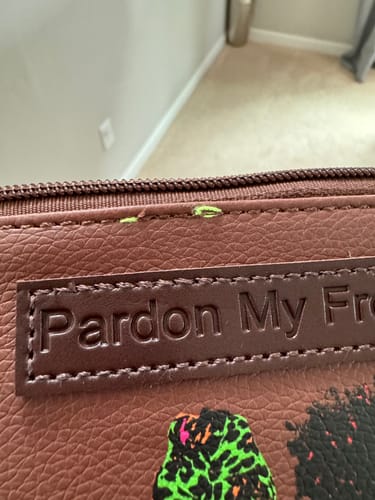 Customer photo review of Squad Espresso Brown Cosmetic Bag