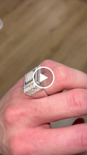 Customer video review of ICE BLOX RING 925. - WHITE GOLD