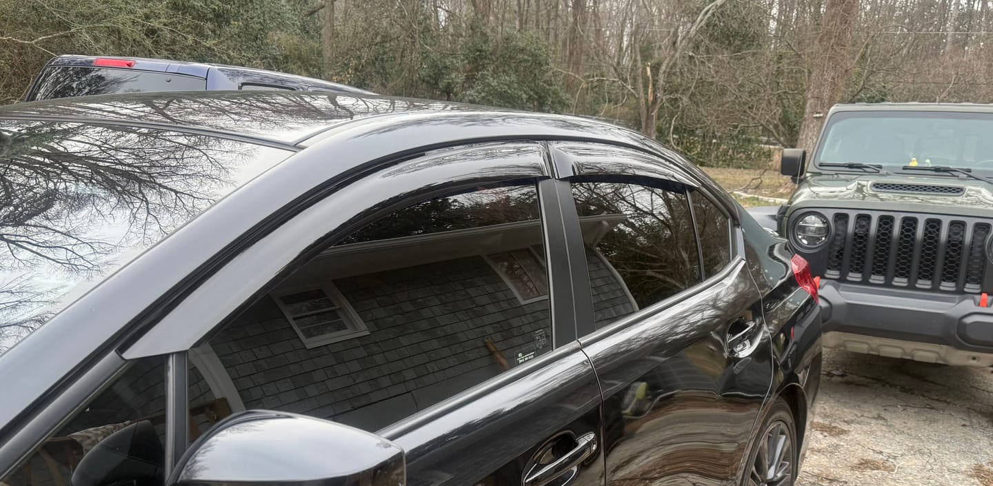 Customer photo review of Window Visors Sun/Rain Guards