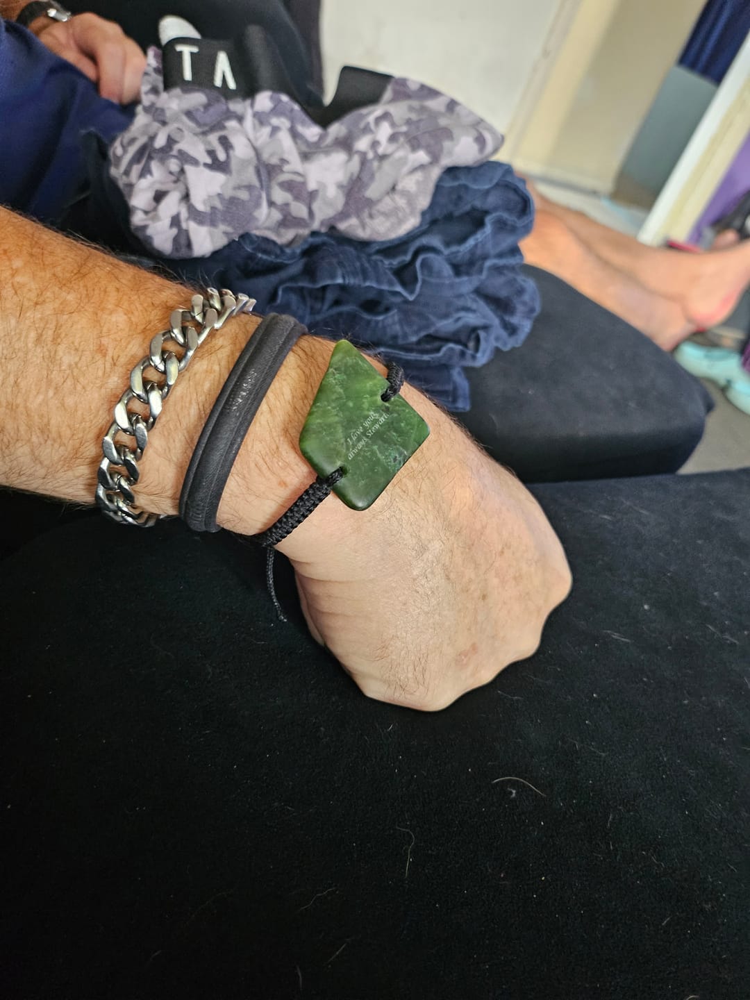 Customer photo review of Greenstone Bracelet