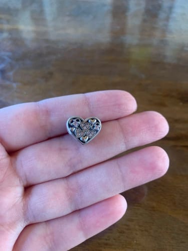 A. A. review of 925 Sterling Silver Hearts Love Charm image 1 out of 1