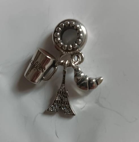 S. review of 925 Sterling Silver Eiffel Tower Paris Charm image 1 out of 1