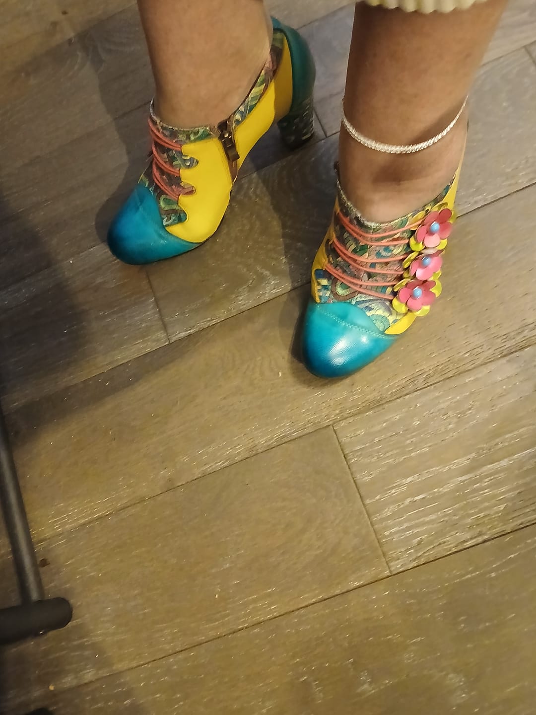 Customer photo review of Vintage Handmade Bohemian Graffiti Pumps