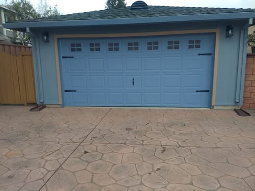 Customer photo review of Complete Magnetic Garage Door Accent Kit