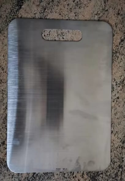 Customer photo review of Steel Chopping Board Set