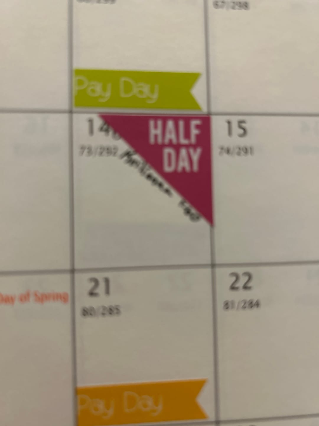 Customer photo review of Planner Stickers Erin Condren Life Planner (ECLP) - 48 Half Day School College Work Corner Stickers (#2007)