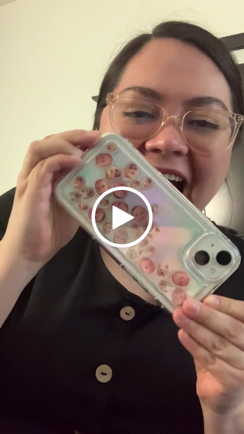 Customer video review of Shaker Case™ with Custom Charms