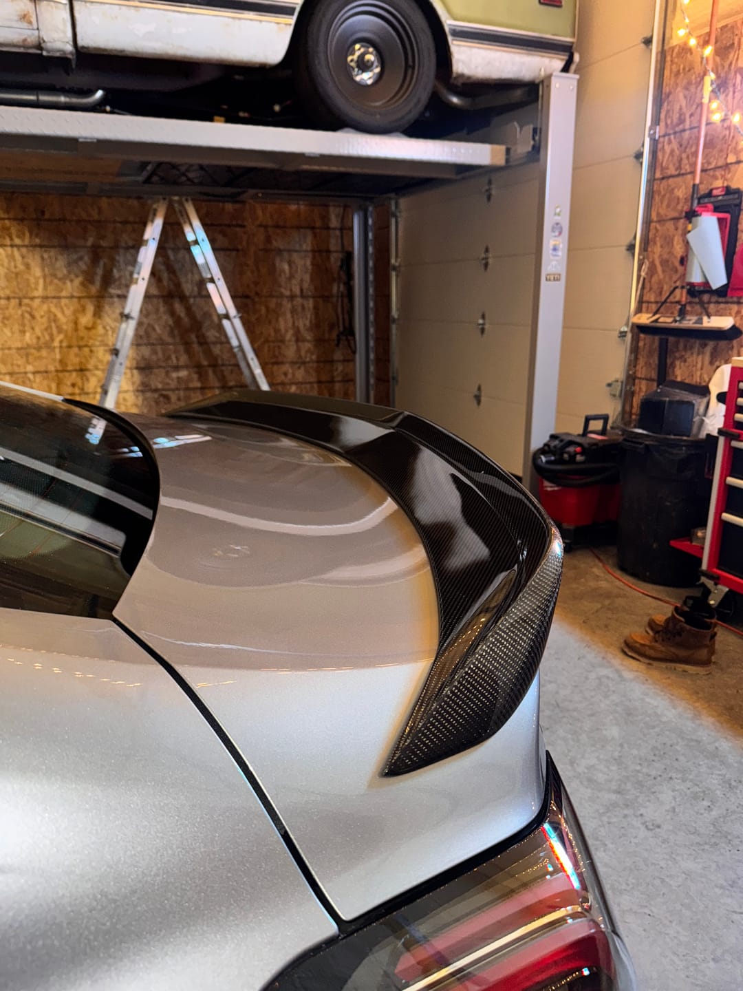 Customer photo review of Pre-Order 2022-2024 Cadillac CT5-V Blackwing Gloss Carbon Fiber Rear Spoiler