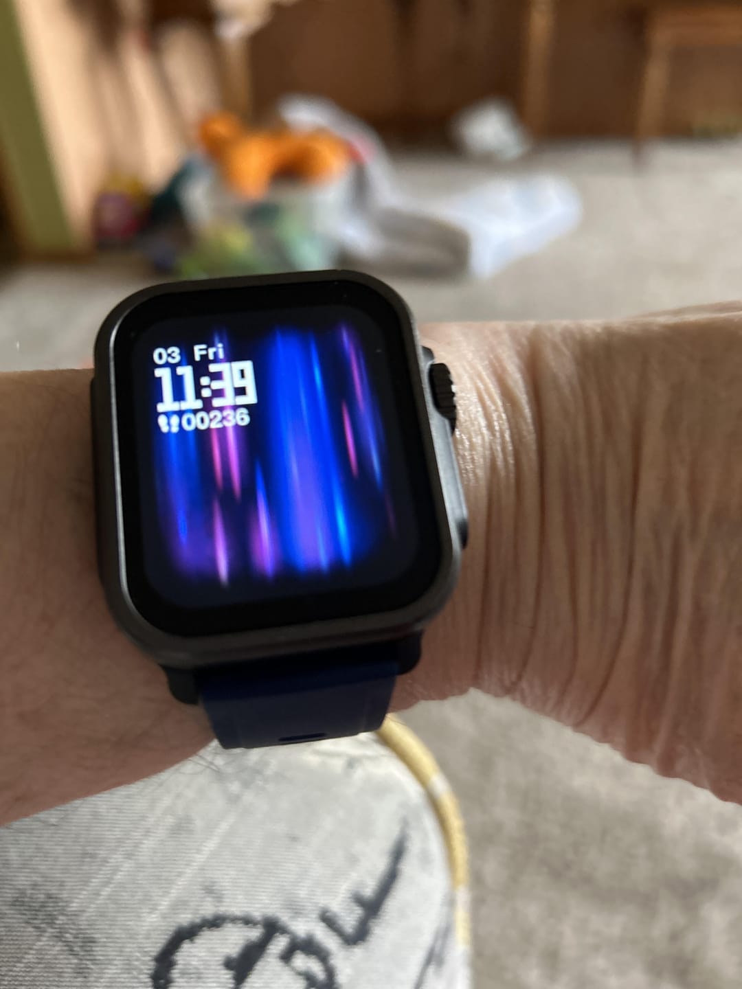 Customer photo review of BEARSCOME VEE Bluetooth Call ECG/EKG Blood Oxygen Sleep Monitoring Music SmartWatch
