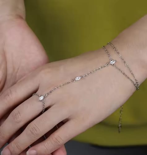 Customer photo review of Marquise Hand Chain