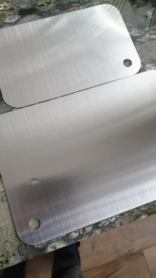 Customer photo review of Steel Chopping Board Set