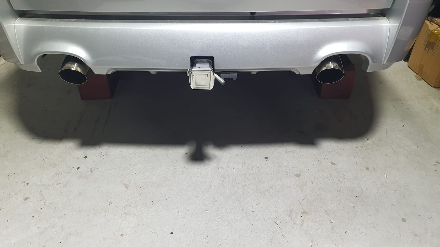 Customer photo review of Bolt-On Mufflers VE-VF (Pre-ORDER)
