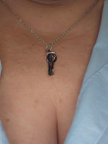Customer photo review of Eternal Embrace Necklace