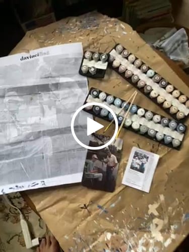 Customer video review of Custom Paint by Numbers Kit