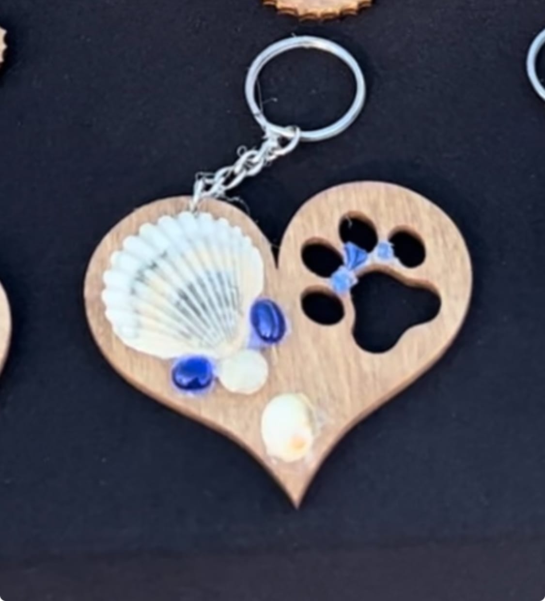 Customer photo review of Unfinished Wood Pawprint Heart Shape | Valentine's Day | Pet | DIY Craft Cutout | Up to 46"