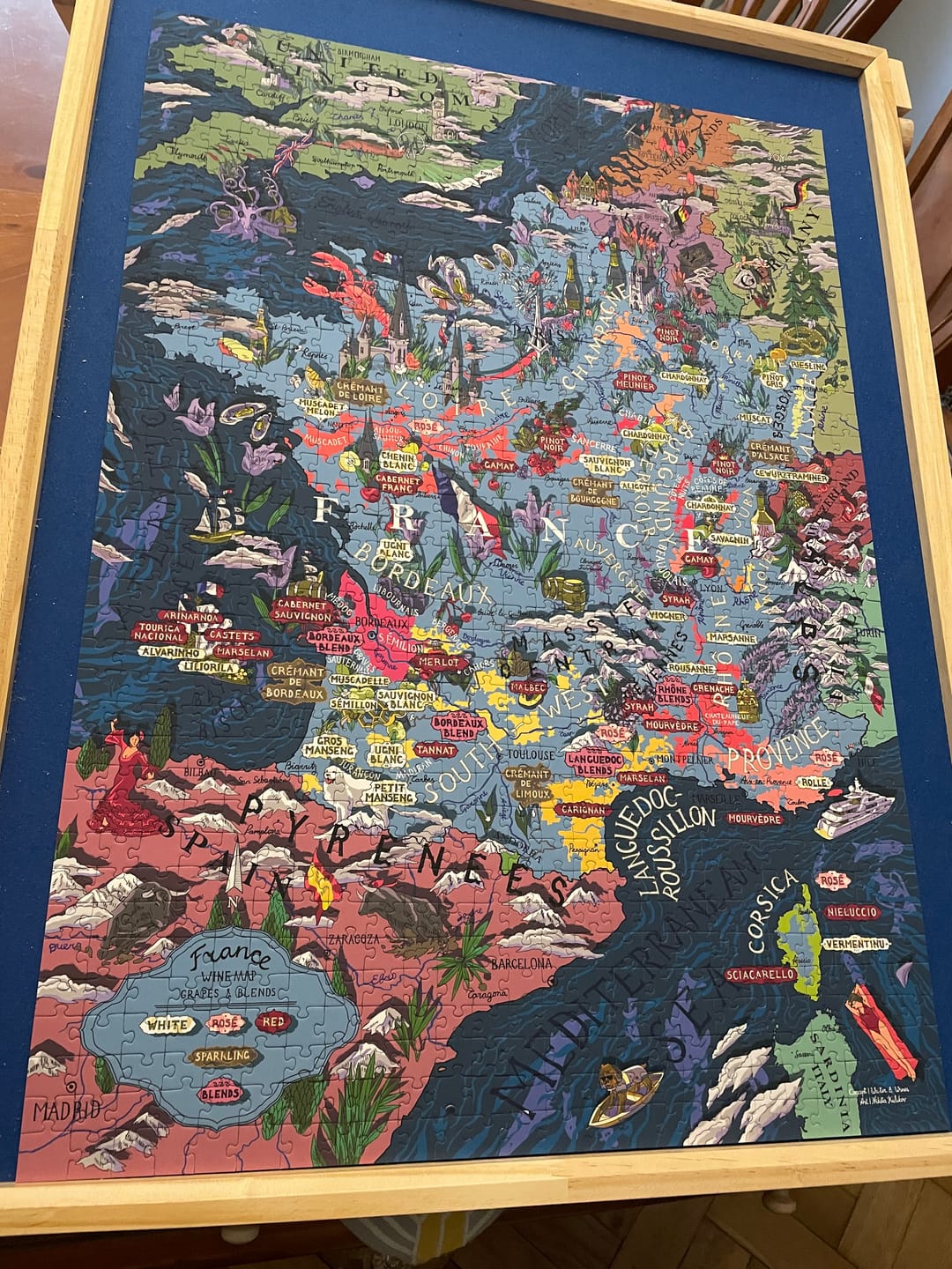 Customer photo review of Wine Puzzle - France