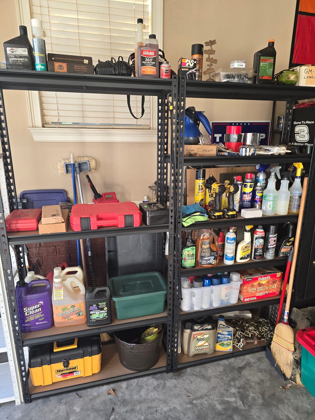 Customer photo review of REIBII 72"H Garage Storage Shelves, 2000 Lbs Heavy Duty Shelving Units, Metal Shelves for Pantry Kitchen Basement