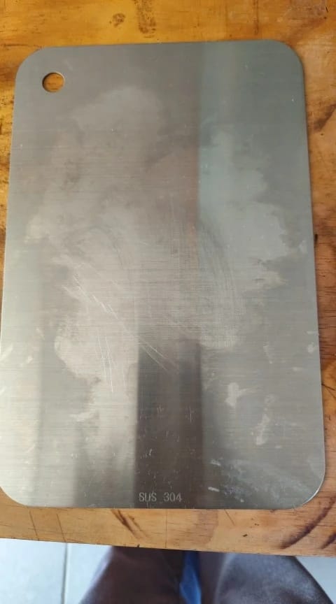 Customer photo review of Steel Chopping Board Set