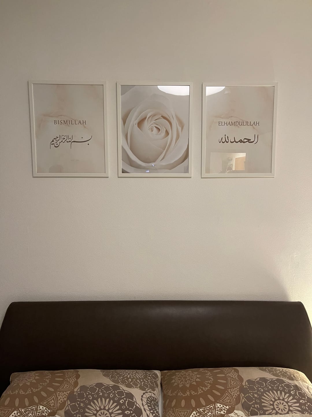 Customer photo review of Bismillah und Elhamdulillah - Rose - Set (Poster Set)