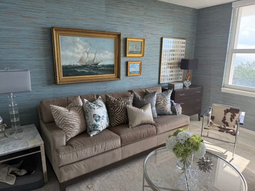 Customer photo review of Moody Zebra Pillow Cover