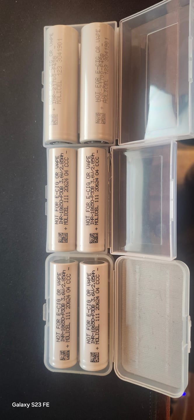 Customer photo review of Molicel P30B 18650 3000mAh 30A Battery