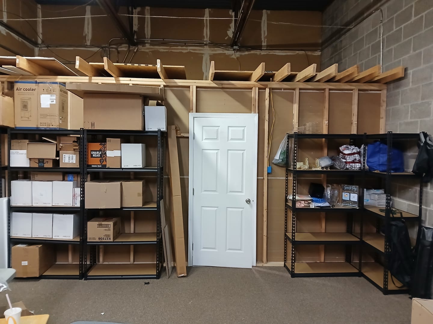 Customer photo review of REIBII 35.5“W Garage Storage Rack, 5-Shelf Adjustable Storage Shelves, 2020lbs Metal Shelving for Pantry Kichen Closet