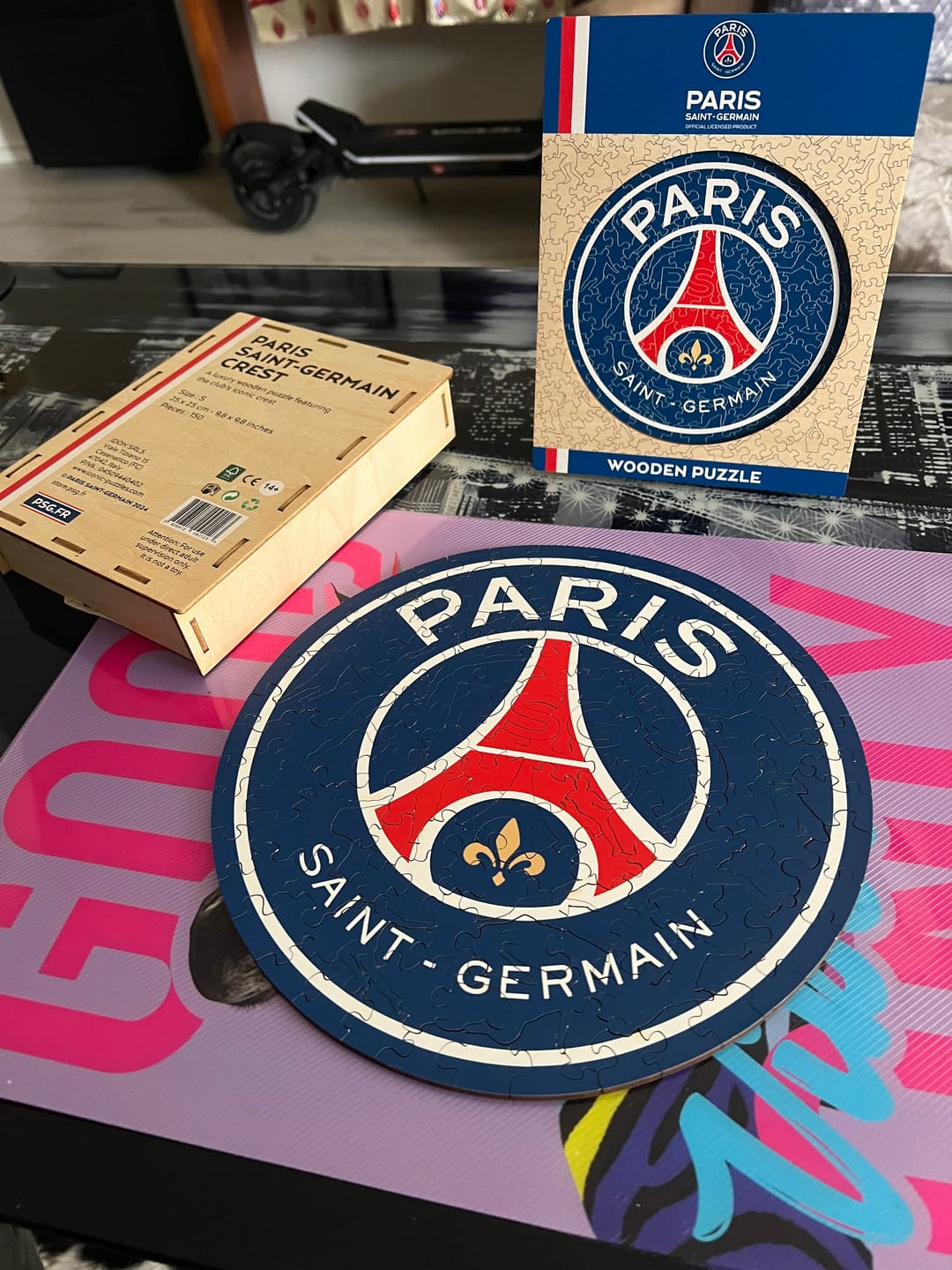 Customer photo review of Logo PSG FC® - Puzzle en Bois