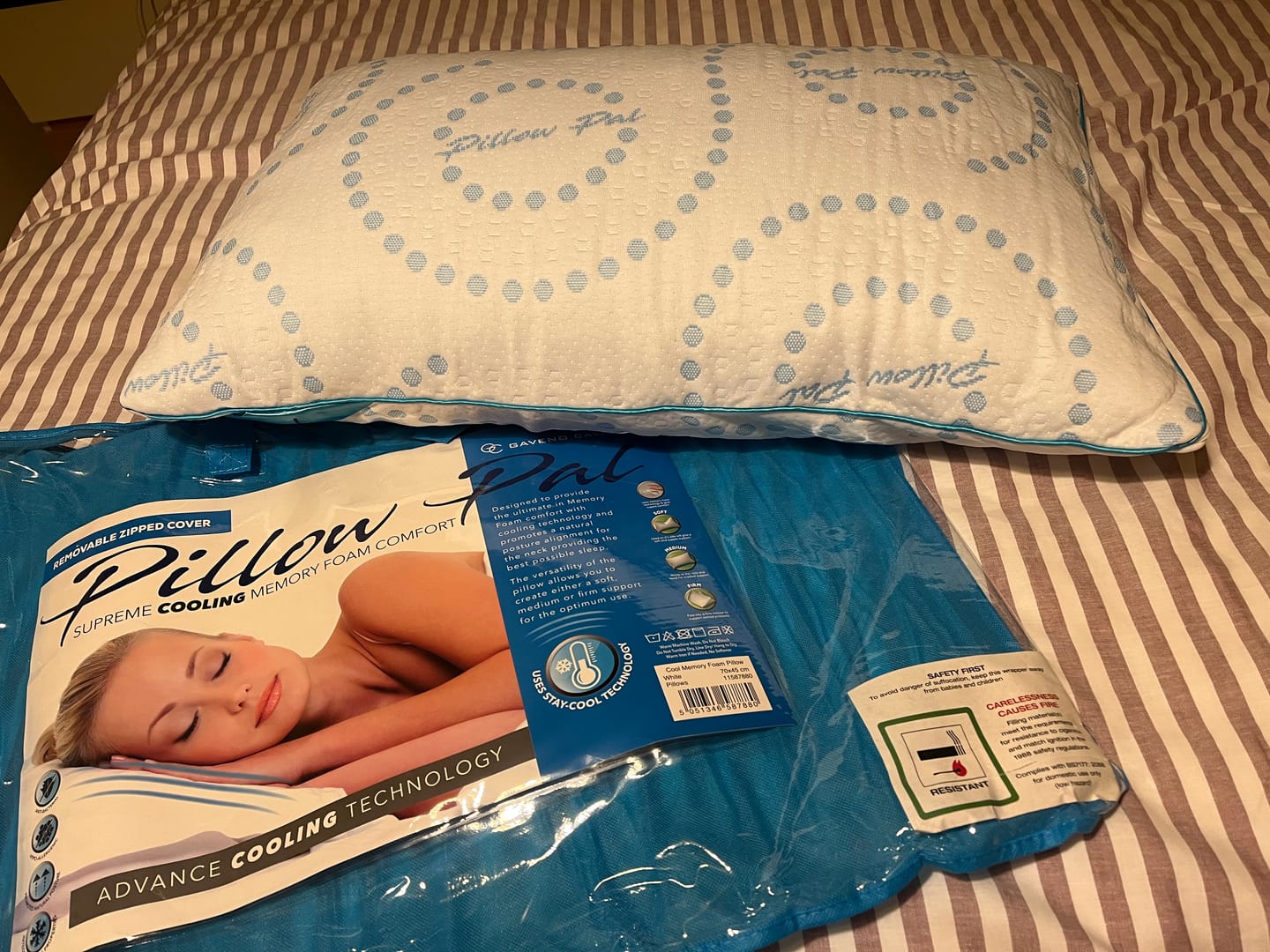 Customer photo review of Cool Memory Foam Pillow