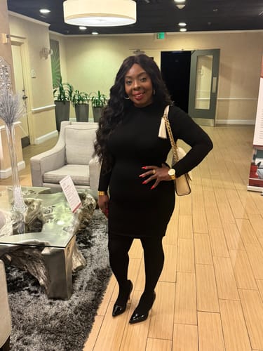 Customer photo review of Smooth Sculpt Micro Mini Dress