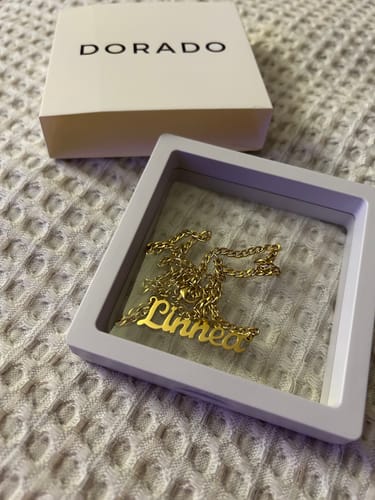 Customer photo review of Custom Name Necklace w/ Cuban Chain