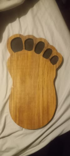 Customer photo review of 16x9.75" Bigfoot / Yeti / Sasquatch Footprint Acrylic Router Template