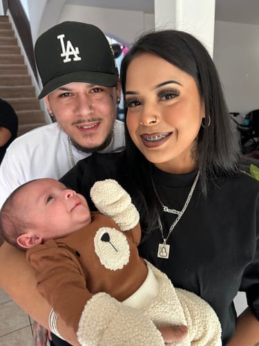 Customer photo review of Gothic Name Necklace w/ Cuban Chain